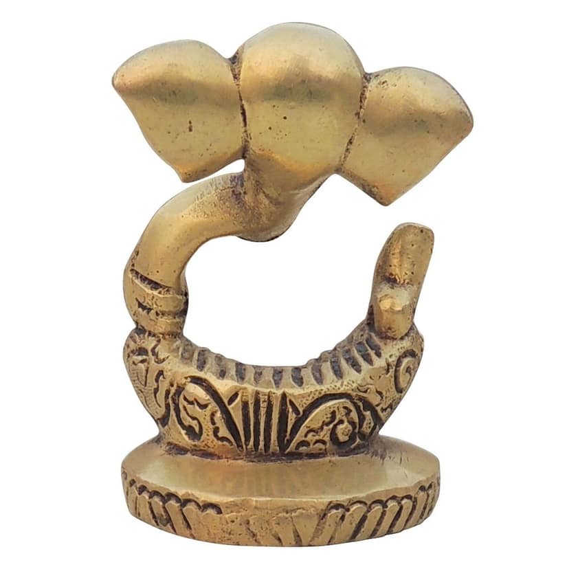 Brass Showpiece Ganesh Ji God Idol Statue (BSMAS1481 A) view 3