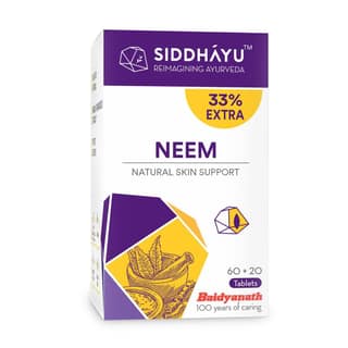 Baidyanath Siddhayu Neem 60 plus 20 Tab
