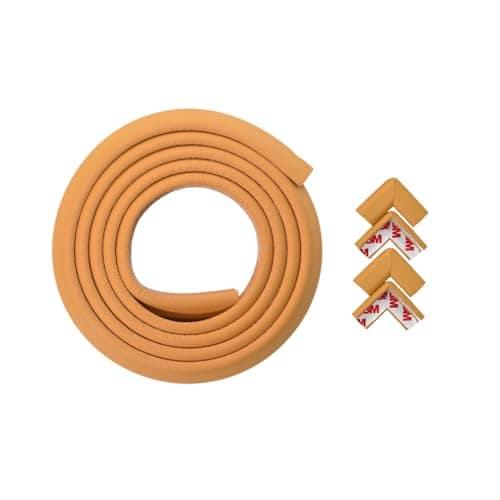 BabySafeHouse 6.5ft Pre-Taped Edge Guard & 4 Corner Protector, Light Brown BabySafeHouse 6.5ft Pre-Taped Edge Guard & 4 Corner Protector, Light Brown - Light Brown view 2