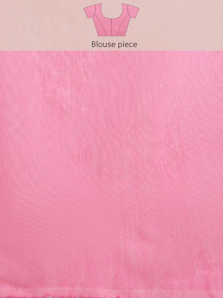 Women's Cotton Jamdani Saree With Unstiched Blouse Piece view 6