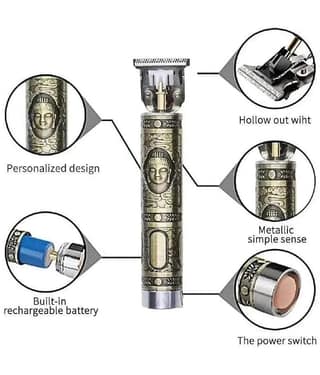 Beard Trimmer For Men, Professional Hair Clipper, Adjustable Blade Clipper and Shaver, Close Cut Precise Hair Machine, Body Trimmer