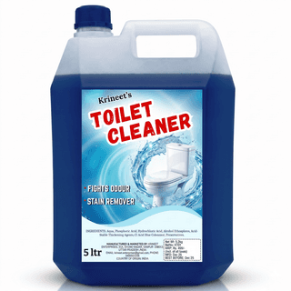 Krineet's Toilet Cleaner 5 Litre | Powerful Toilet Bowl Cleaner | Removes Tough Stains, Limescale & Bad Odour | Thick Cleaning Formula for Bathroom Hygiene