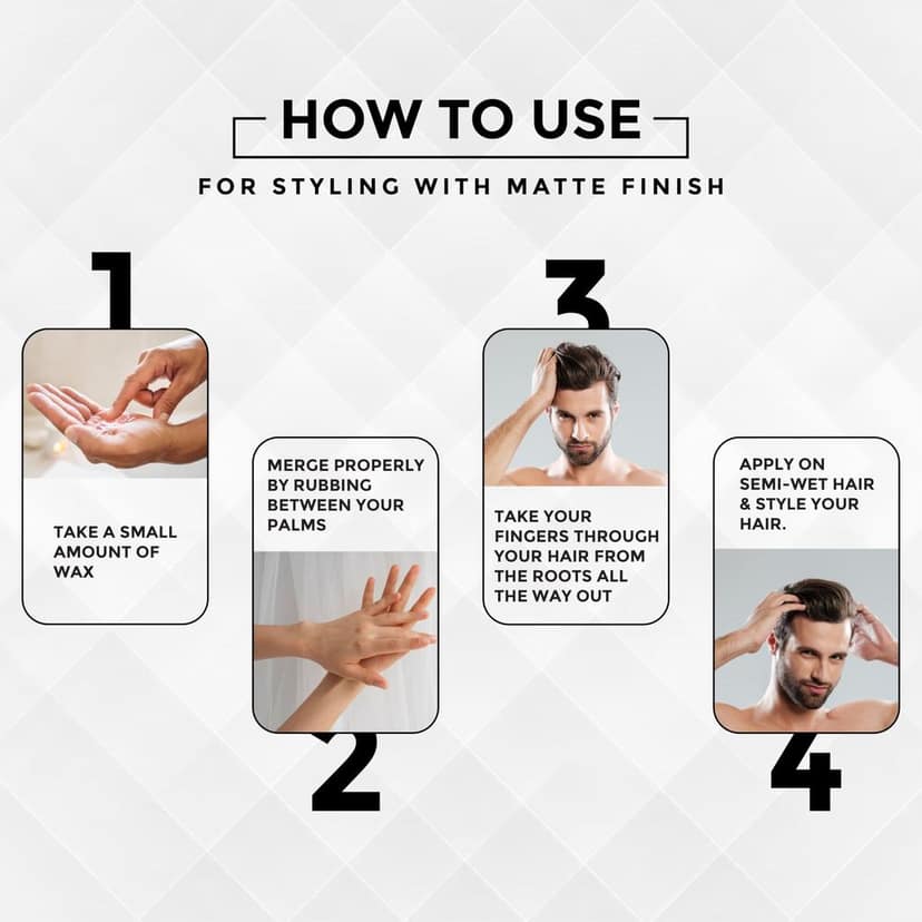 BRAVADO Artist Hair Pomade for Men | Matte Finish, Strong Hold & Easy Restyle | Texturizing Clay Wax with Kaolin, Beeswax & Candelilla | Paraben-Free | Hair Gel, Hair Clay Wax, Hair Cream | 75g view 3
