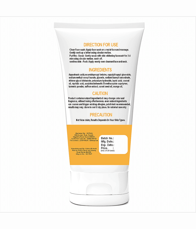 SOPHIN - Blackheads and Whiteheads Removal Face Wash For All Skin Type ( Pack of 3 ) view 2