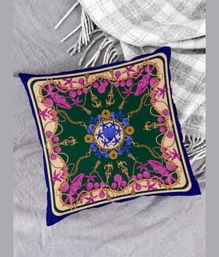 Houzzcode - Water Repellent Green Polyester Pillow Covers 40x40x3 ( Pack of 1 )