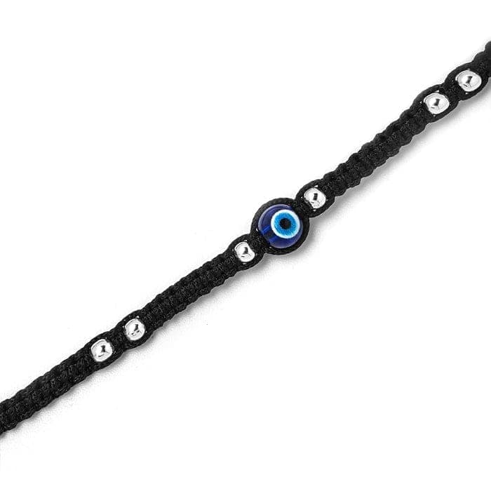 Silver Evil Eye Thread Anklet view 5