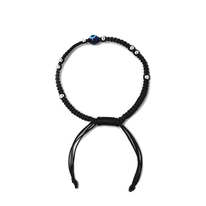Silver Evil Eye Thread Anklet view 6