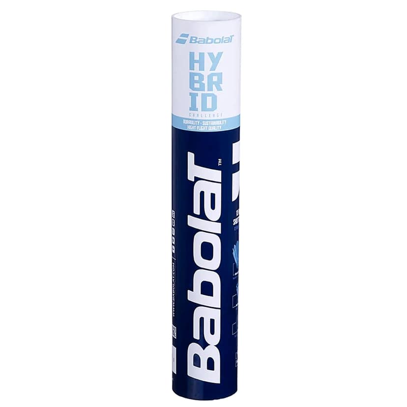 Babolat Hybrid Shuttlecock: Premium Feather Shuttlecock for Tournament and Competitive Badminton Play (Type - Feather, Size - 77 SPEED) by Total Sporting And Fitness Solutions Pvt Ltd