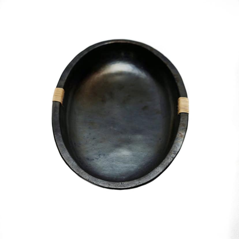Longpi Black Stone Pottery Serving Tankot Peilei Small (1TPTDPTKA00323)