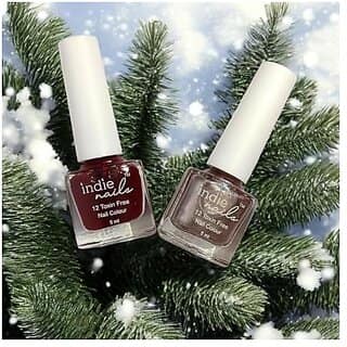 Nail Polish 12-Free Formula Quick Dry Long-Lasting Chip Resistant High Glossy Shine Vegan Made in India Nail Paint For Women 5ml (Ruby Gleam Pack of 2)