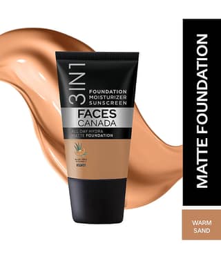 FACES CANADA Hydra Matte Foundation + Moisturizer + SPF 30 ,Rose Ivory 011, 18ml (Pack of 1)