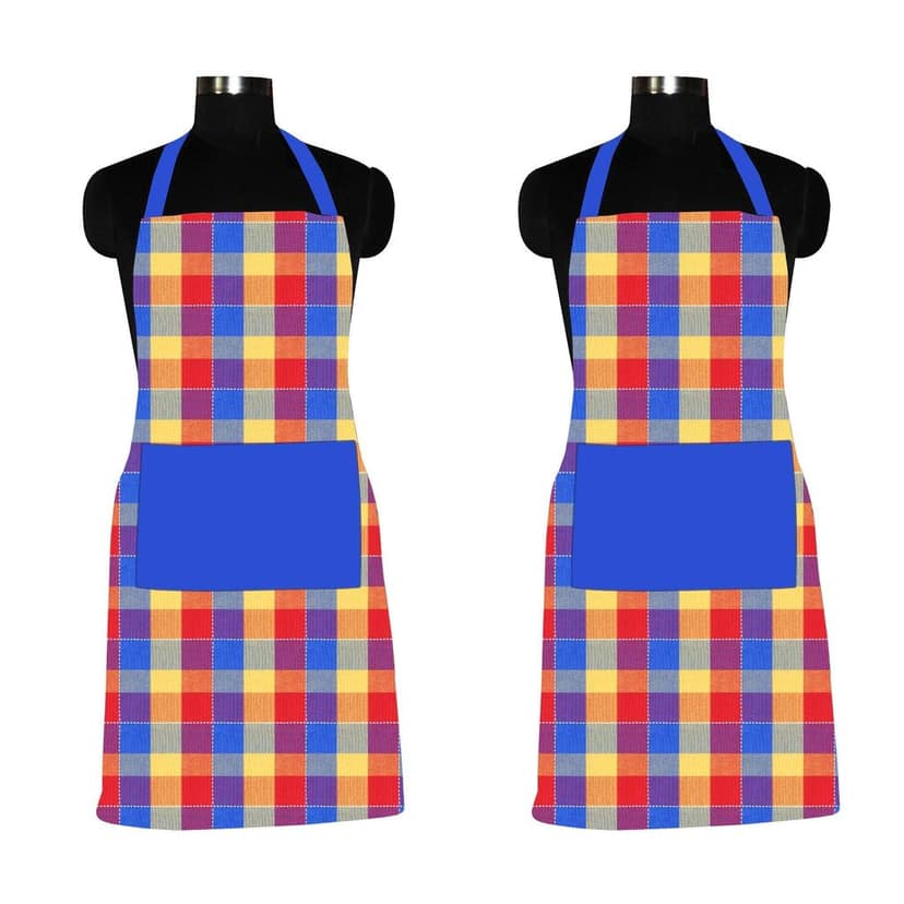 AIRWILL, 100% Cotton Designer Home Use, Chefs and Regular Aprons, Pack of 2 pc