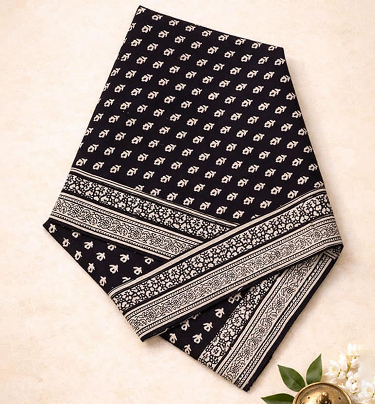 Hand Block Printed Bagh Cotton Dupatta