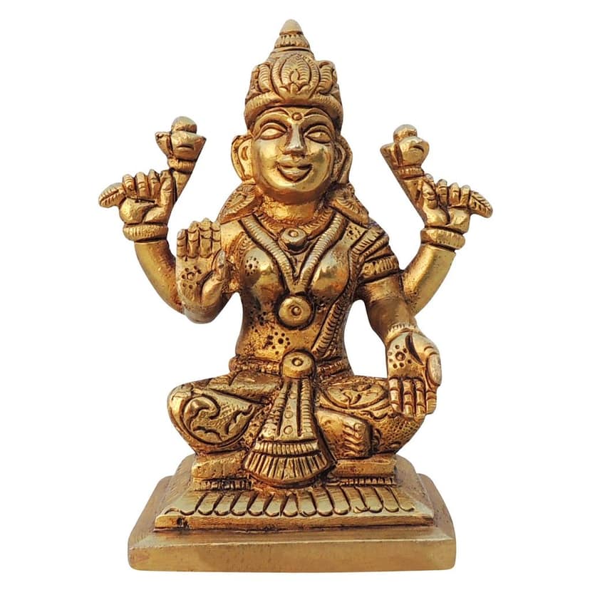 Brass Showpiece Laxmi Ji Statue (BSMAS1335 L) view 2