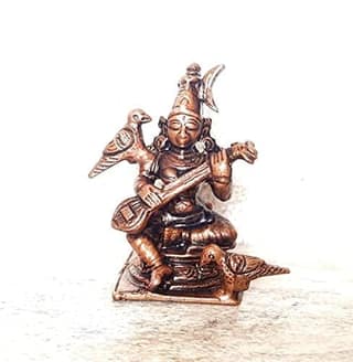 Searchers Paradise - Copper Idols Rajamathangi ,1.6 inches, Copper Handmade 50 Grams, Patina Antique Finish, Pack of 1 Piece