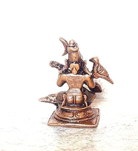 Searchers Paradise - Copper Idols Rajamathangi ,1.6 inches, Copper Handmade 50 Grams, Patina Antique Finish, Pack of 1 Piece view 2