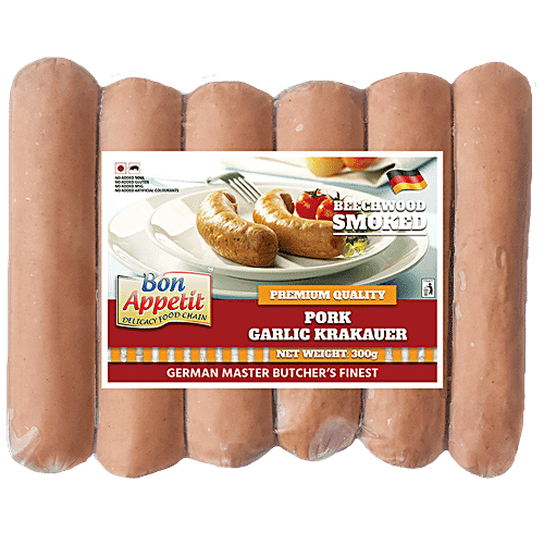 Bon Appetit Krakauer - Pork Garlic, 300 g Pouch