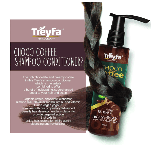 TREYFA Choco Coffee Shampoo Conditioner for Hair Fall Control, hair growth| Man & Women (100ml) view 3