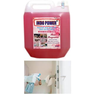 INDOPOWER ACc189-Disinfectant Sanitizer Spray ANTI GERM CLEAN (QUICK REMOVES GERM) ROSE 5ltr.