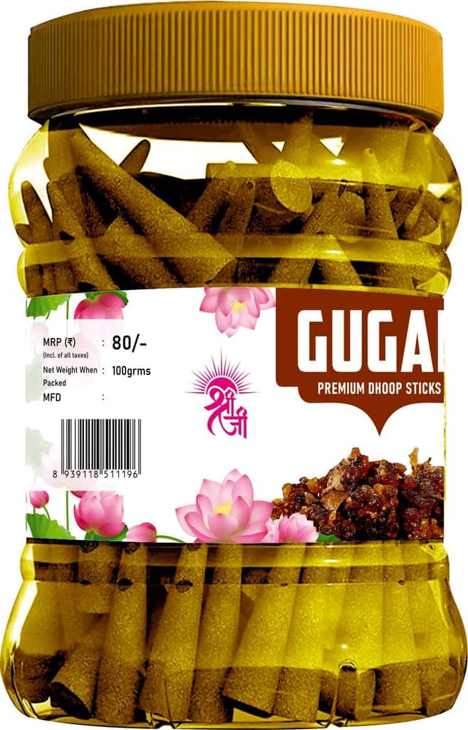 Shri Shriji Flam the Aromatic peace Gugal Premium Dhoop Sticks, Gugal Resin, for Purification, Relaxation, Stress Relief, Meditation, 60 Count view 2