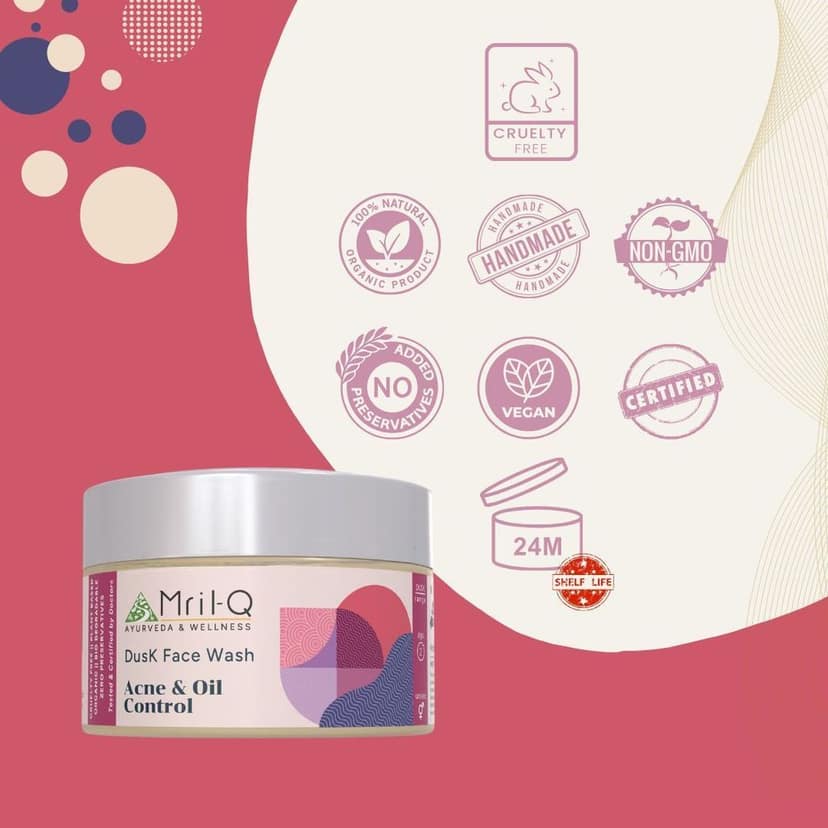 MrilQ Dusk Face Wash | Acne, Pimple & Oil Control | Daily Use | Sensitive, Oily, Combination skin view 7