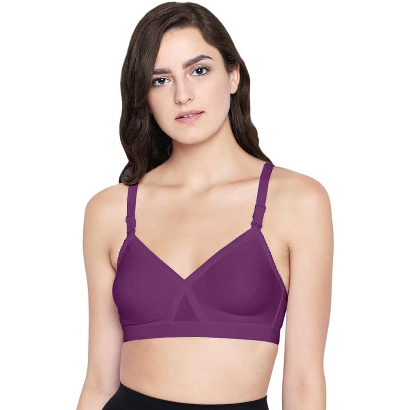 Bodycare 100% Cotton Non Padded Non wired Seamless Bra-Pack of 3 view 2