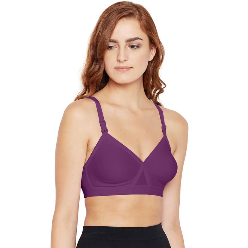 Bodycare 100% Cotton Non Padded Non wired Seamless Bra-Pack of 3 view 5
