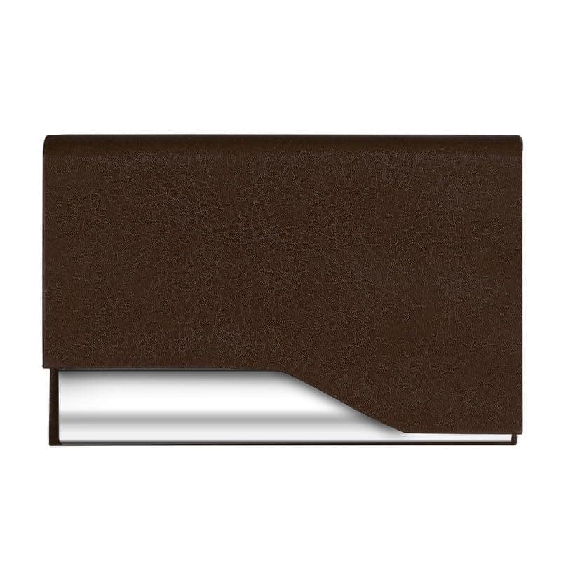 LOREM Small Pocket-Sized Metal ID, Credit-Debit Card Holder with Magnetic Shut Button for Men & Women-UF view 3
