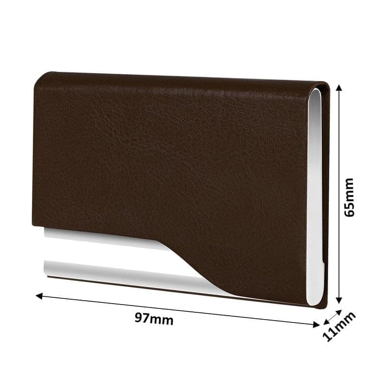 LOREM Small Pocket-Sized Metal ID, Credit-Debit Card Holder with Magnetic Shut Button for Men & Women-UF view 6