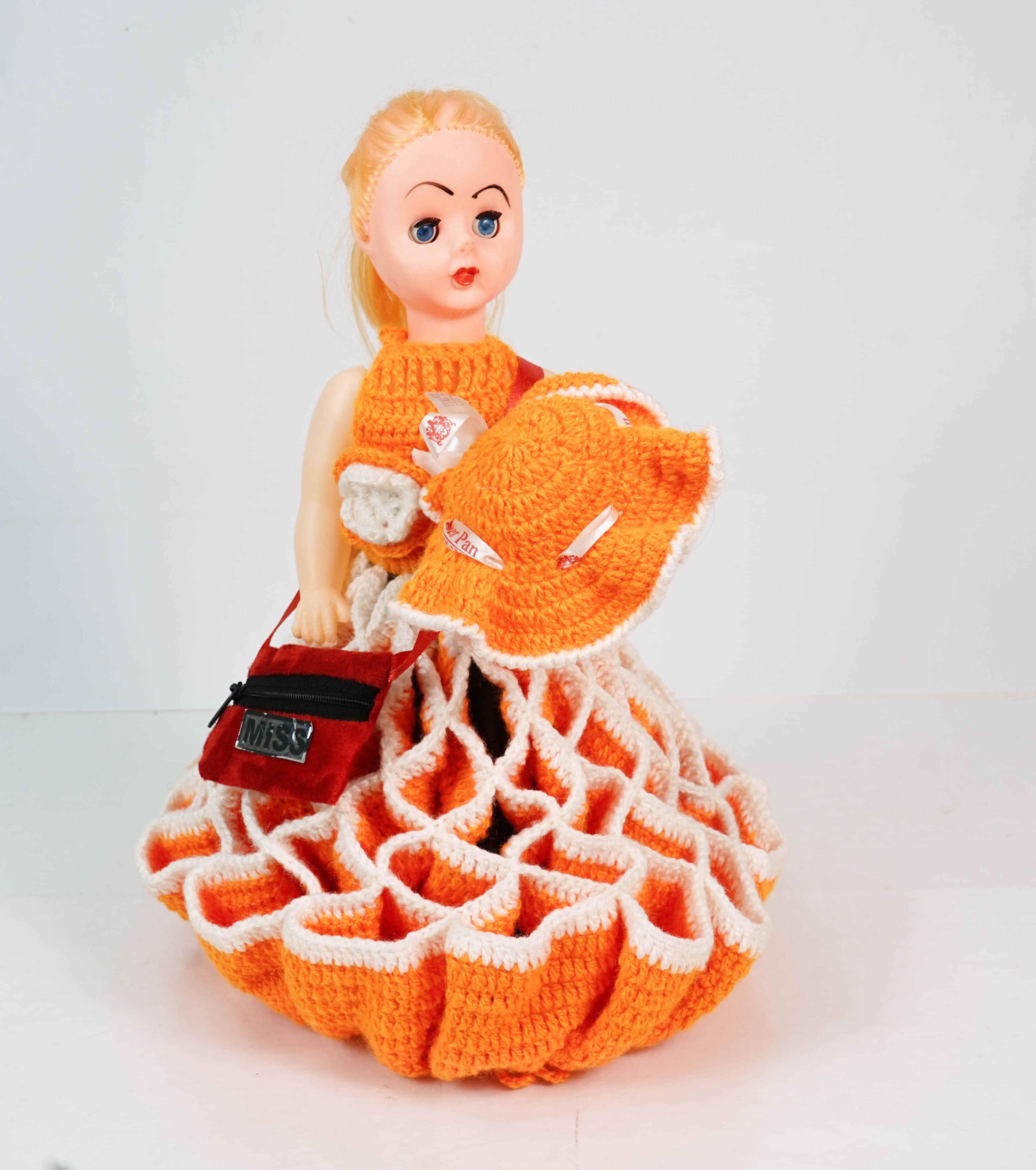 Woolen Doll | Handmade Knitted Soft Toy | Cute Decorative Doll & Gift for Kids
