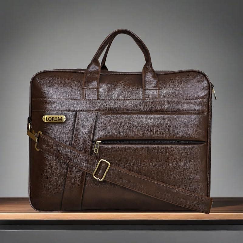 LOREM 10L Color Faux Leather Messenger Bag For Men & Women-UF view 2