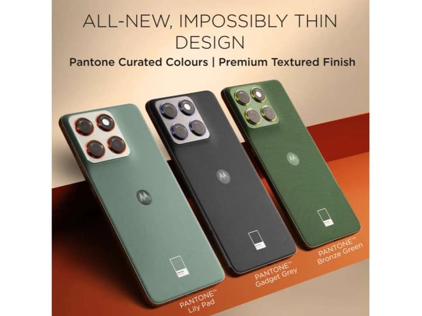 Motorola Edge 70 Smartphone, 8GB RAM, 256GB Storage - Pantone Bronze Green view 4