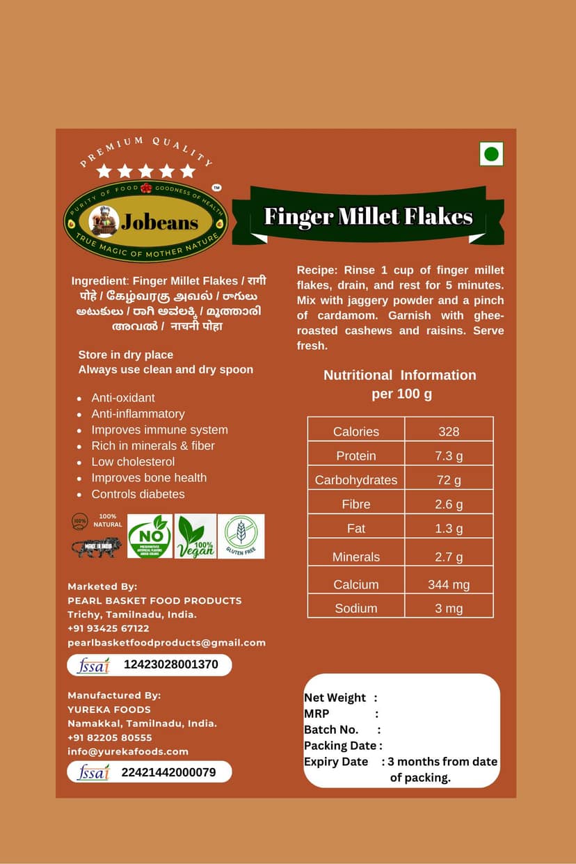 Ragi Finger Millet Flakes 200 gms view 3
