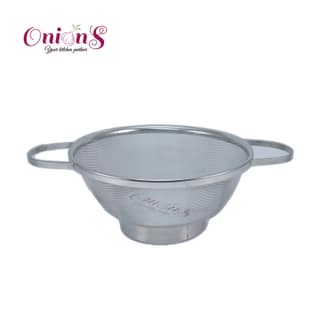 Onions Stainless Steel Colander Strainer Drainer with Handle|Fruit Vegetabe Washing Drain Basket