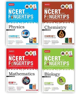 MTG Objective NCERT at your FINGERTIPS Physics, Chemistry, Mathematics & Biology (Set of 4 Books) - NCERT NEET/JEE Trend Indicator, Notes with HD Pages, Exam Archive & MCQs | NEET-JEE Books (Based on NCERT Latest Pattern For 2025 Exam)