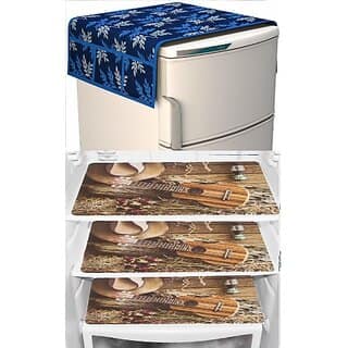 REVEXO Refrigerator Cover (Width: 20 cm, Multicolor)