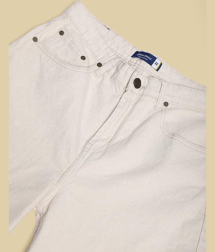 Bene Kleed Clean Look Men's Jeans - Beige ( Pack of 1 ) view 2