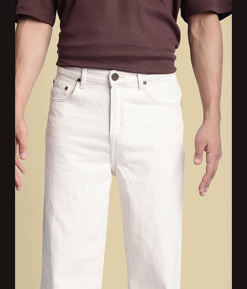 Bene Kleed Clean Look Men's Jeans - Beige ( Pack of 1 ) view 7
