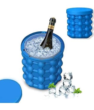 HINGOL Silicone Ice Bucket Ice Cube Maker, Multicolor, 1 Pc