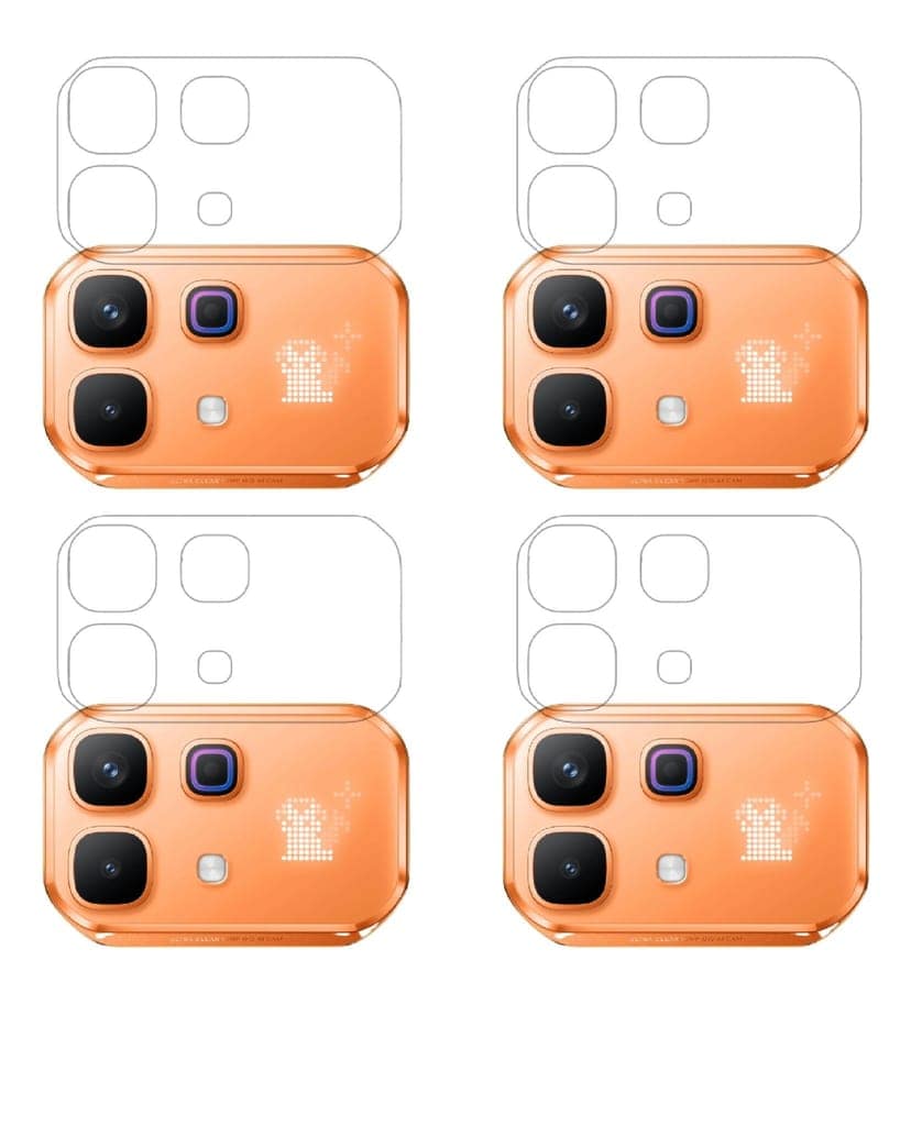 ISAAK Back Camera Lens Protector compatible for Infinix Note 60 Pro (Pack of 4) view 3