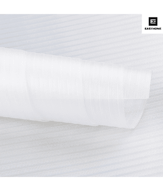 EASYHOME Multipurpose 45cm x 10m Waterproof EVA Lines Anti Slip Mat for Kitchen, Bathroom Cabinet Kitchen Drawer Shelf Mats Liner Sheets Roll, Non-Slip Fridge Mat, Table Mat (45cmx10 Mtr Roll, Clear)