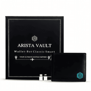Arista Vault Black Casual Leather Bi-Fold Wallet For Men