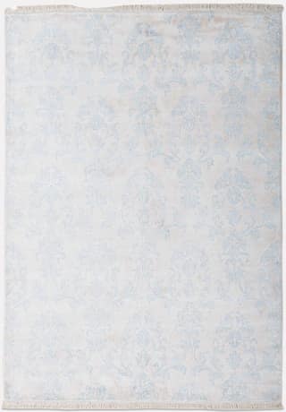 Neu Looms Bond Area Rug – Elegant Damask Pattern in Baby Blue & Ivory (Size 5x8, Cream-Sky)