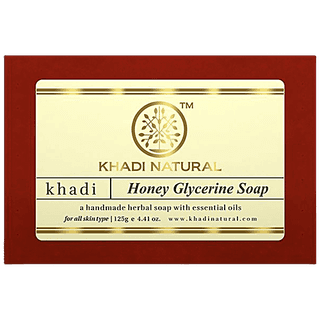 Khadi Natural Honey Glycerine Handmade Herbal Soap, 125 g