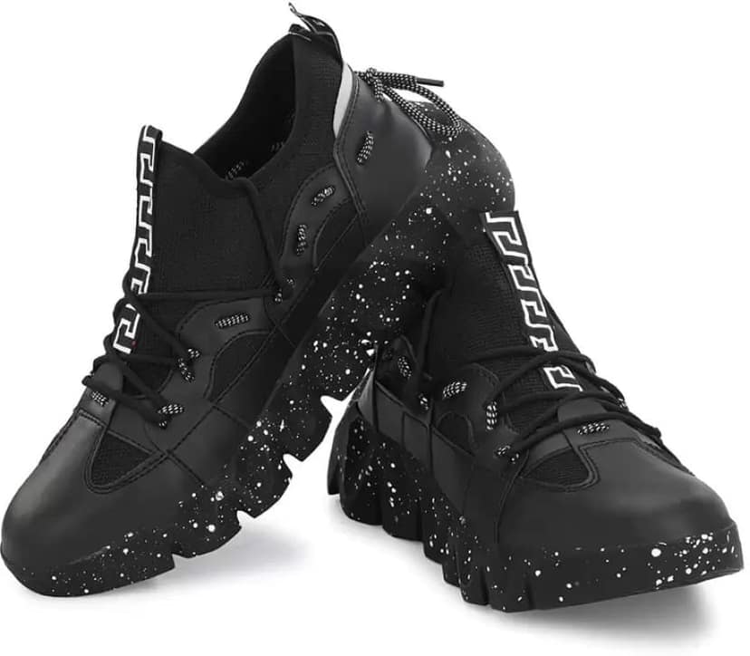 WOYAK Men Mesh Lace-Up Walking Running Jogging Breathable Shoes view 4