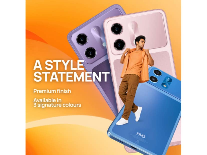 HMD Vibe 2 5G Smartphone, 6GB RAM, 128GB Storage - Nordic Blue view 4