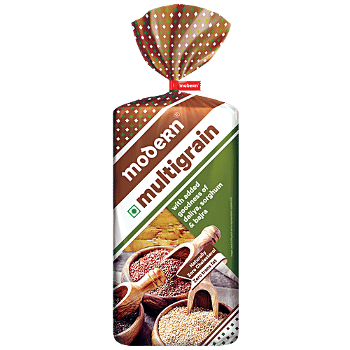 MODERN Multigrain Bread - With Added Daliya, Sorghum & Bajra, 0% Trans Fat, 400 g