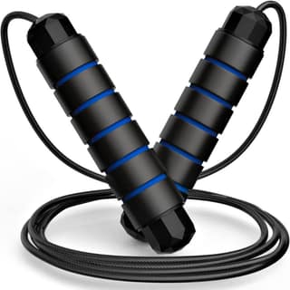 De Jure Fitness Jump Rope, Tangle-Free Rapid Speed Skipping Rope for Women, Men, and Kids, Adjustable Jump Rope Workout with Anti-Slip Handles for Fitness, Home Exercise & Slim Body
