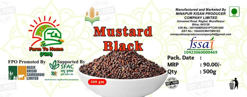 Mustard Black Seeds 500gm - 100% Pure and Natural view 4