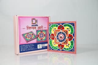 Handcrafted Lippan Art Frame | Traditional Mud & Mirror Wall Décor